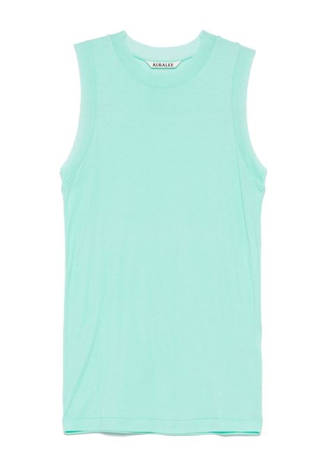canotta semitrasparene donna verde acqua AURALEE | A00T04HFAQUA GREEN